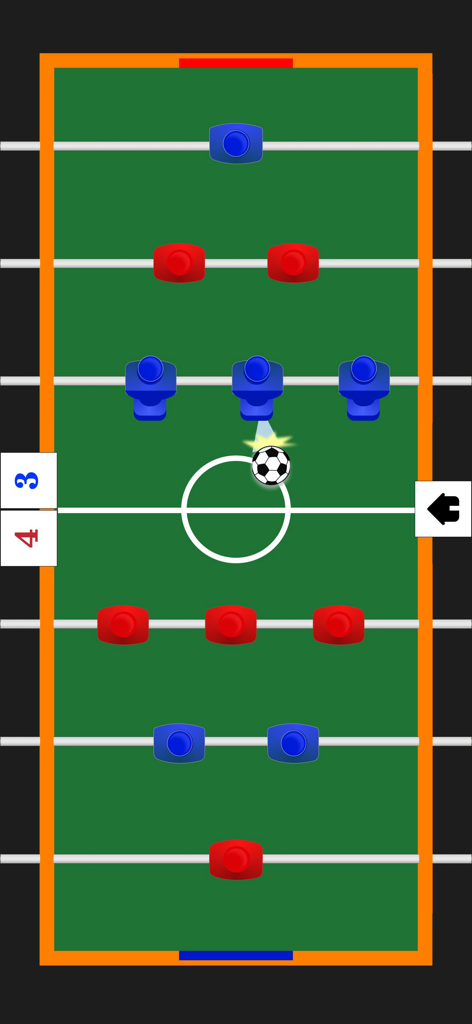 1 2 Player Games,Offline Games - Un jeu de baby-foot virtuel pour deux joueurs sur un appareil mobile