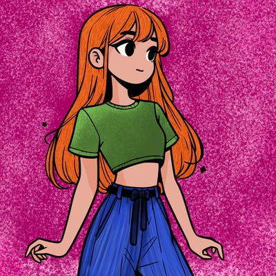 girl in a cute crop top