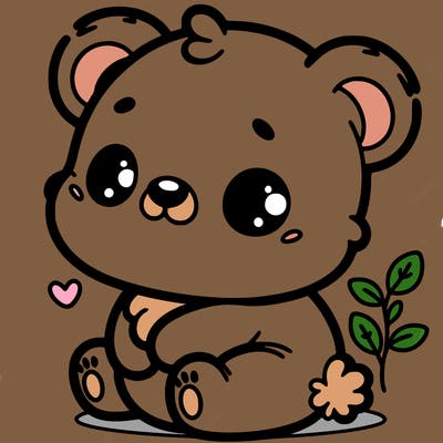 cute little baby bear