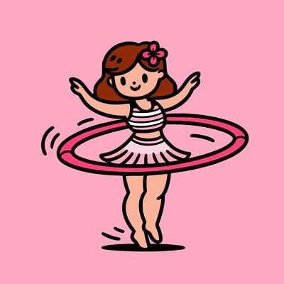 a hula hoop dancer