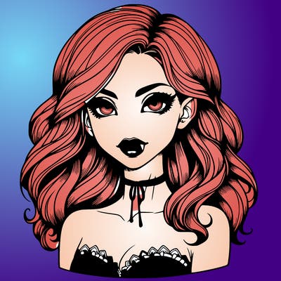 vampire girl realistic