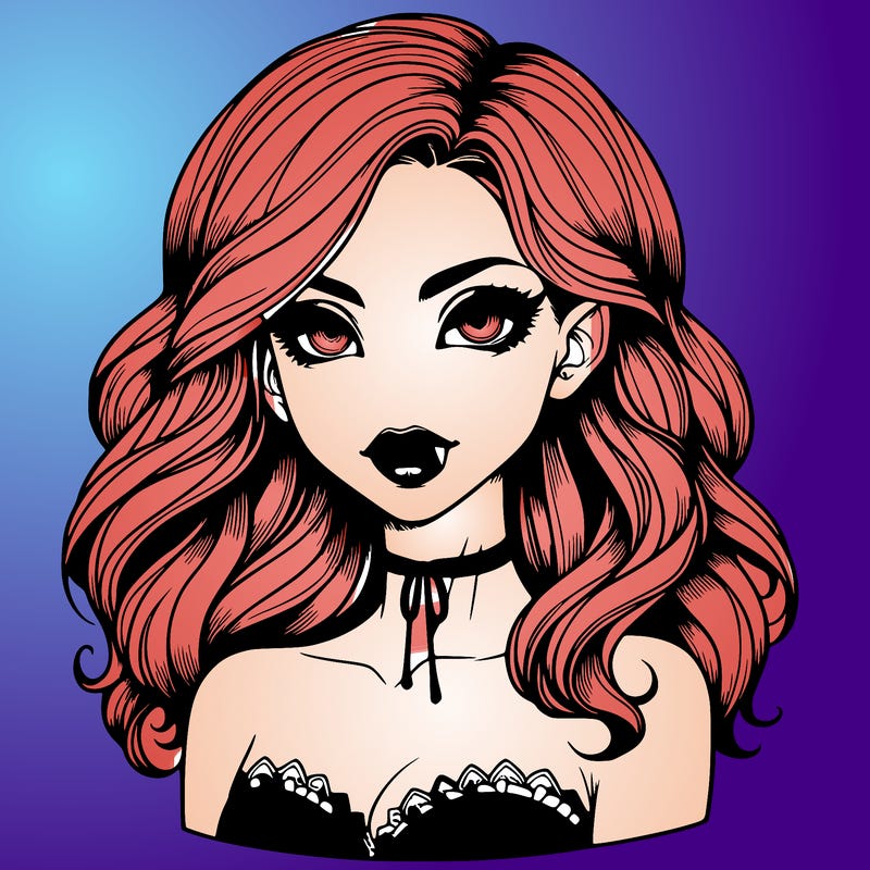 vampire girl realistic