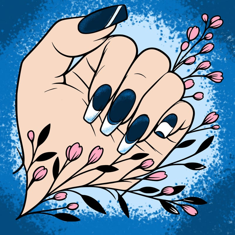 nails with french tip