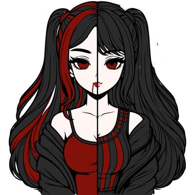 realistic girl split