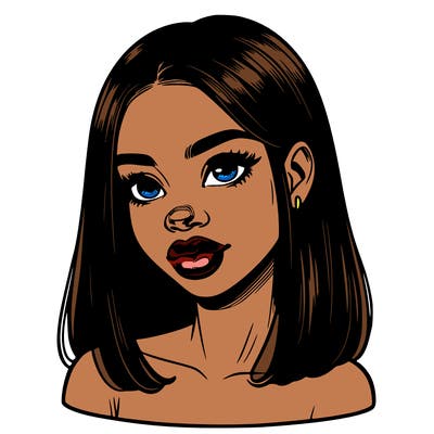 realistic black girl