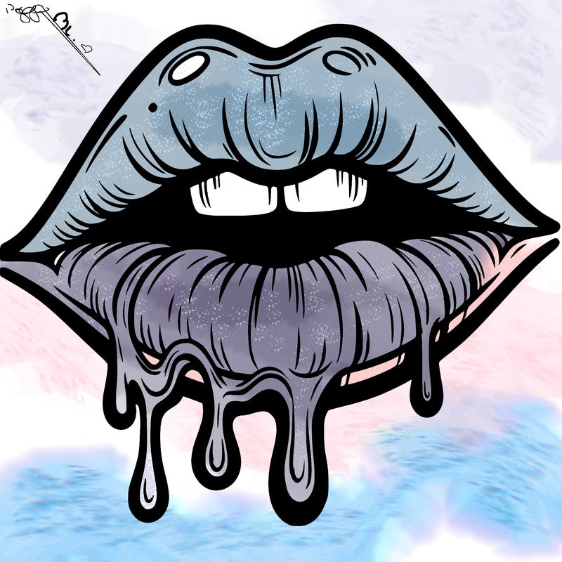 lips that look realistic and drip