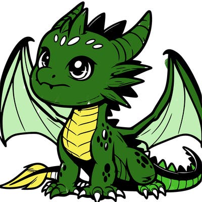 fierce baby night dragon