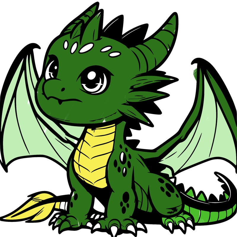 fierce baby night dragon