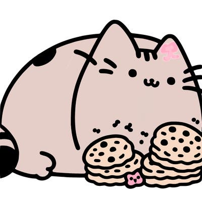 pusheen and cookies