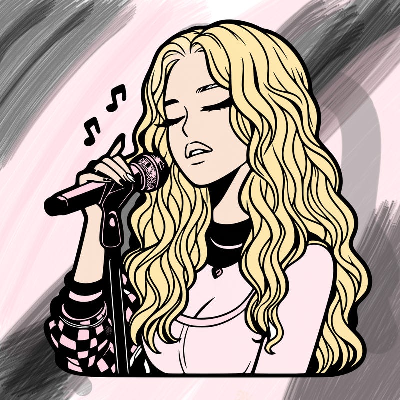 realistic female singer