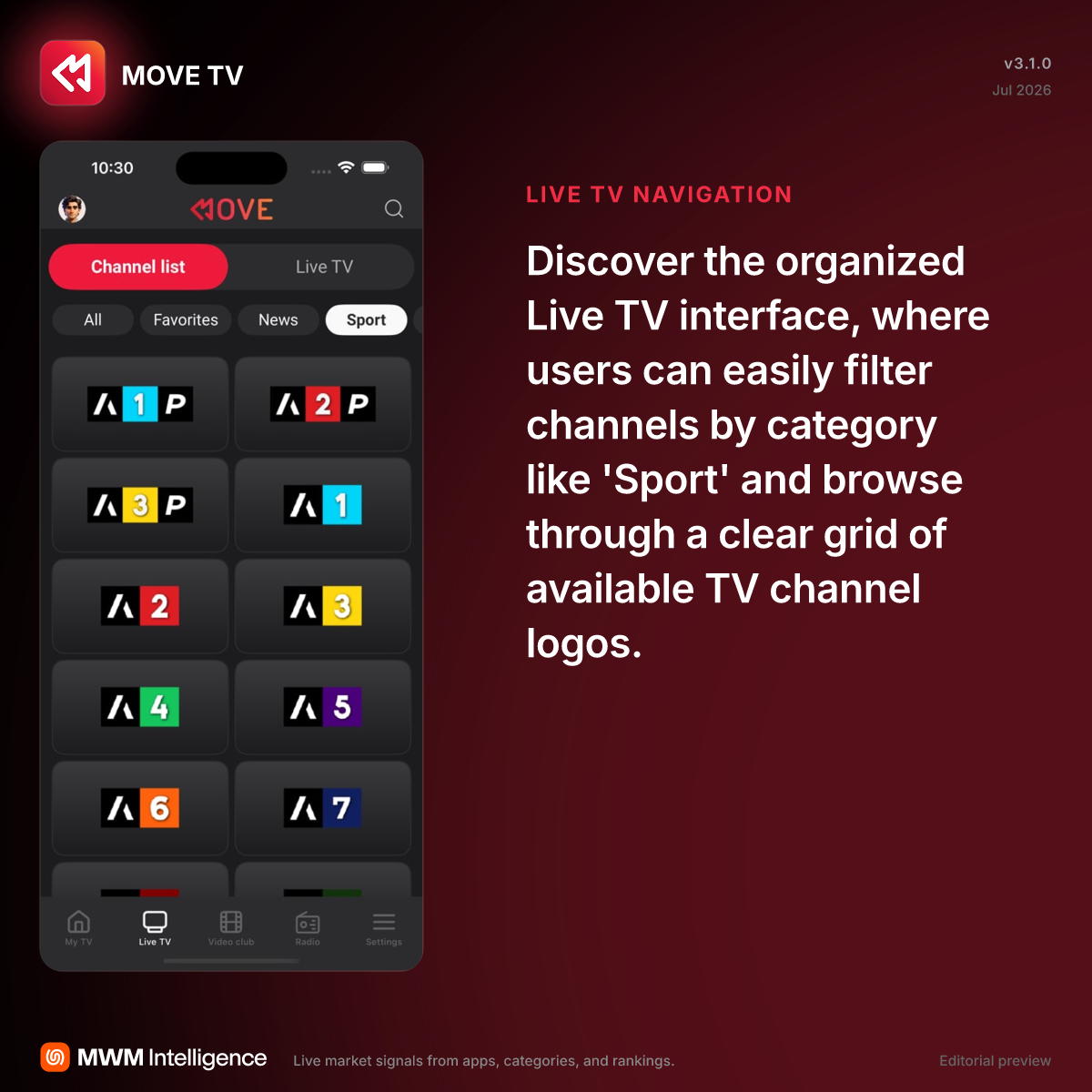 MOVE TV - Entertainment App | MWM