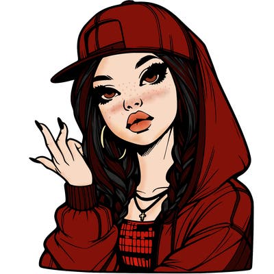 realistic hip hop girl