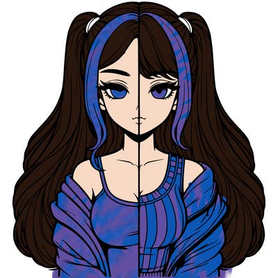 realistic girl split