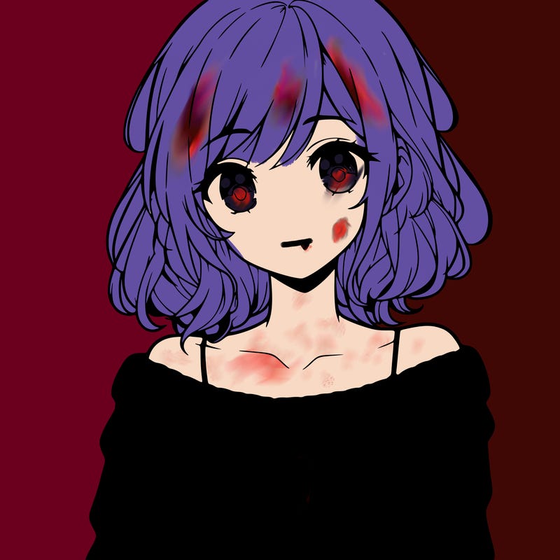 beautiful anime girl wearing a sweater