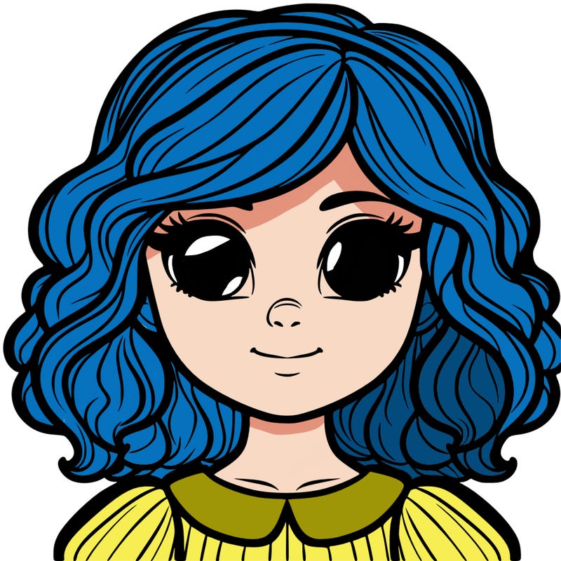 a girl with glowing eyes