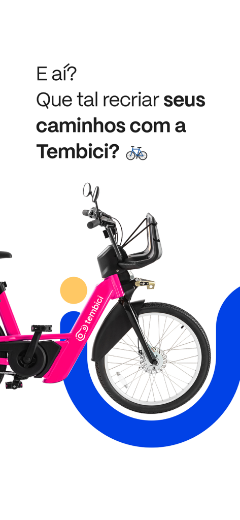 tembici. - Una bicicleta Tembici rosa utilizada para el uso compartido de bicicletas urbanas