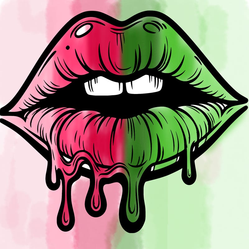 lips that look realistic and drip