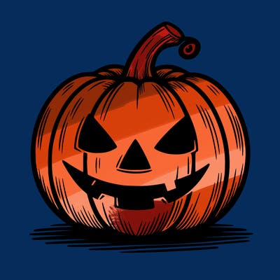 a halloween pumpkin