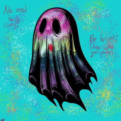 realistic creepy ghost