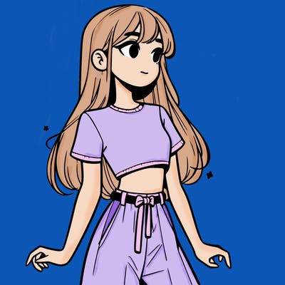 girl in a cute crop top