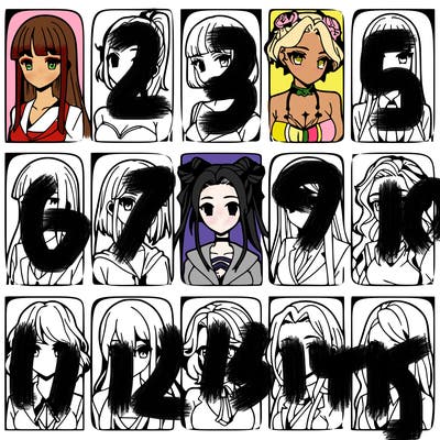 girls that look diffrent anime