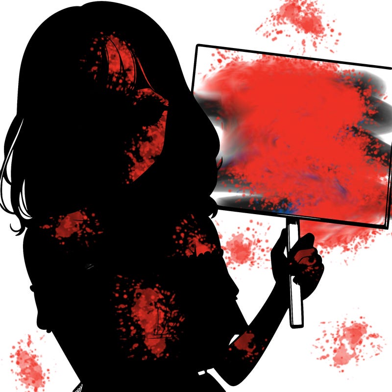 realistic pretty girl holding blank sign