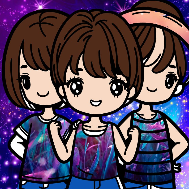 girl with short short hair and her friends