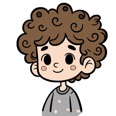 boy with curly hair