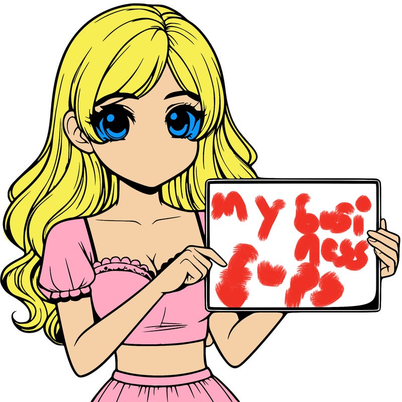 realistic pretty girl holding blank sign