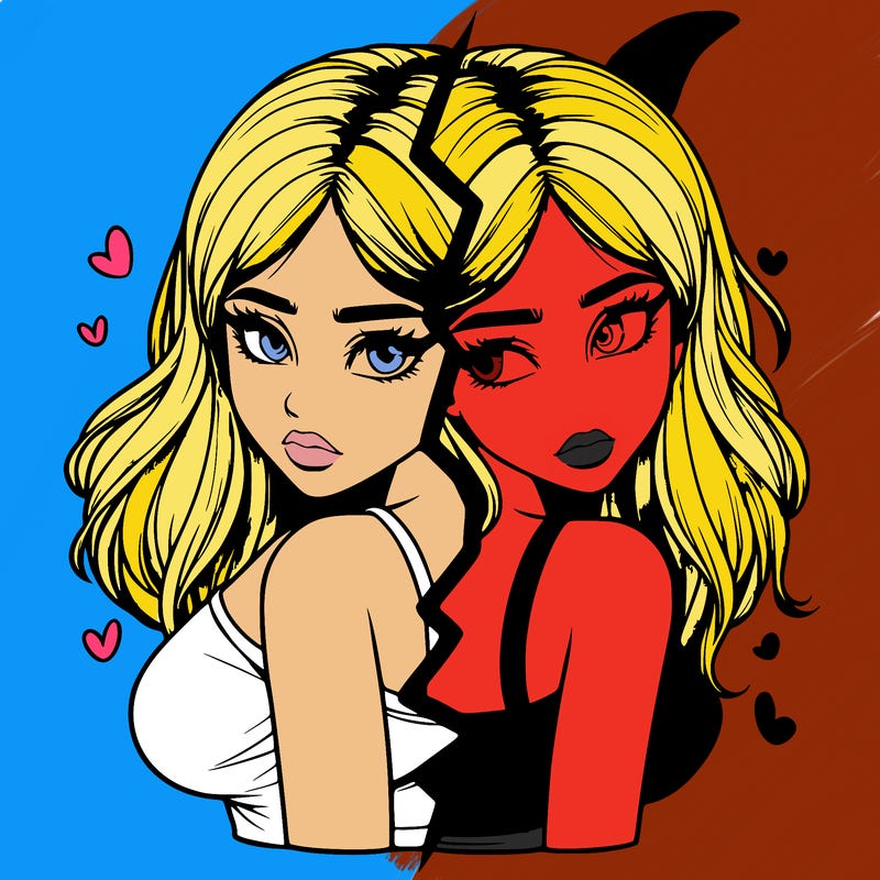 realistic girl split