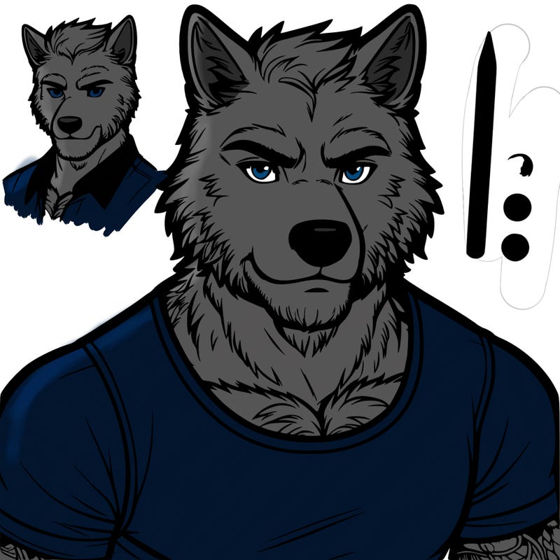 realistic hot wolf man