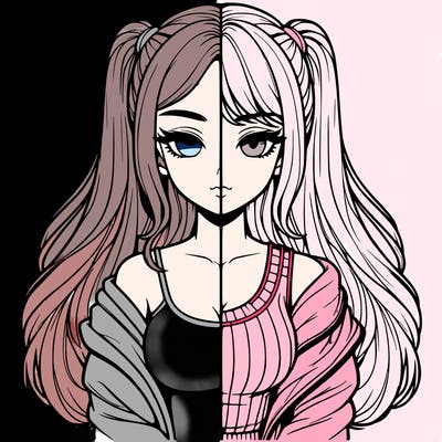 realistic girl split