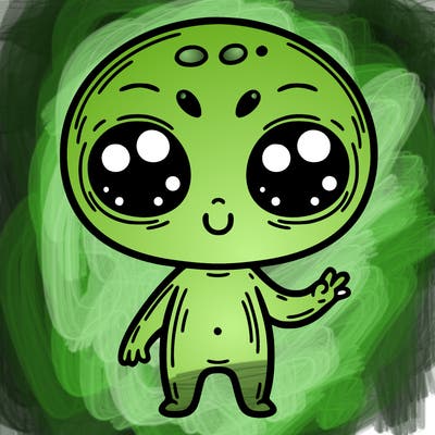 alien cute