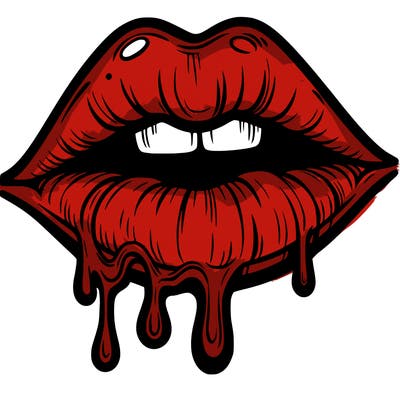 lips that look realistic and drip