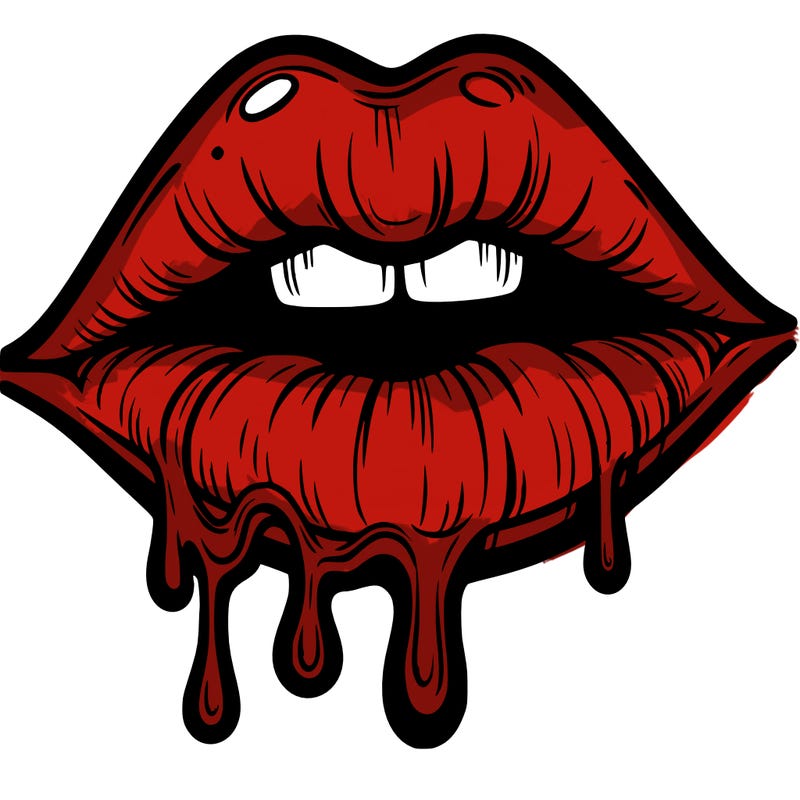 lips that look realistic and drip