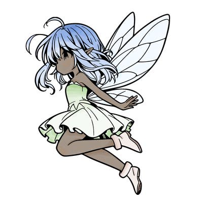 manga fairy flying