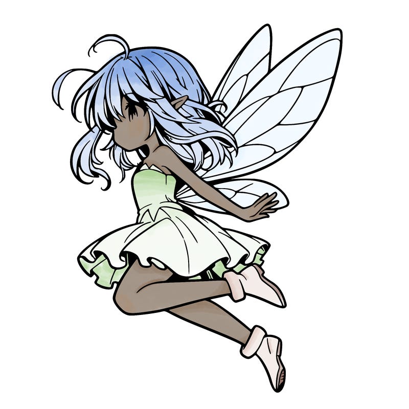 manga fairy flying