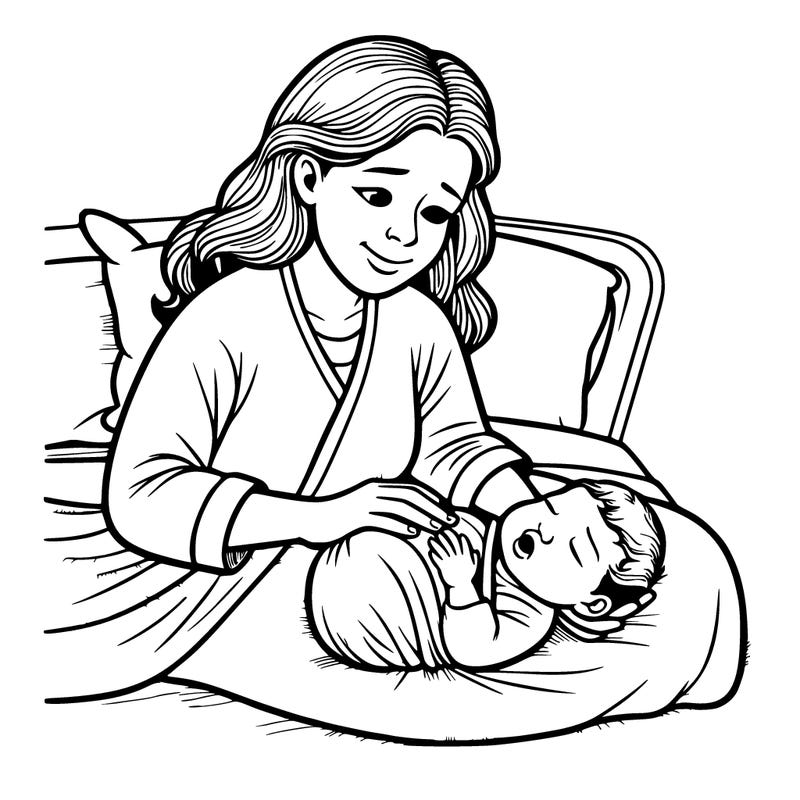 woman giving birth realistic