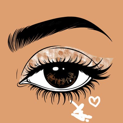 eye closed realistic