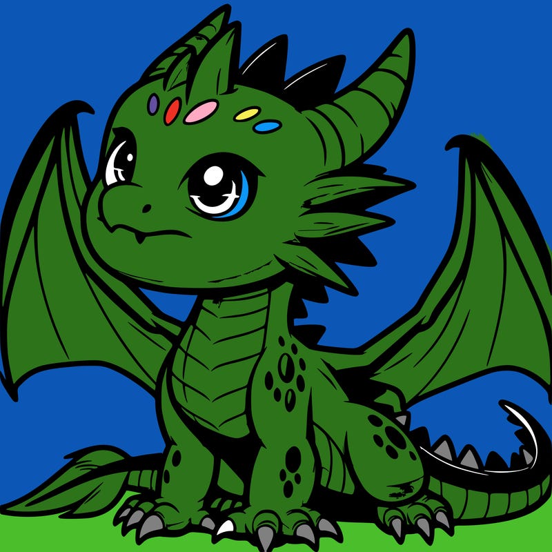 fierce baby night dragon