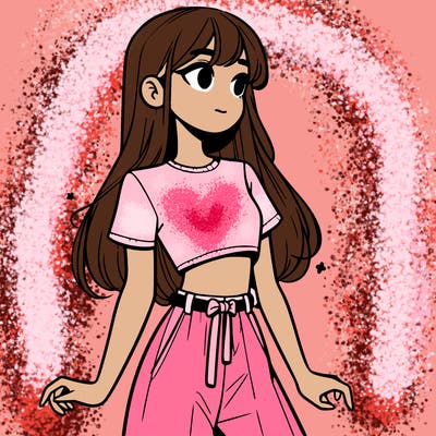 girl in a cute crop top