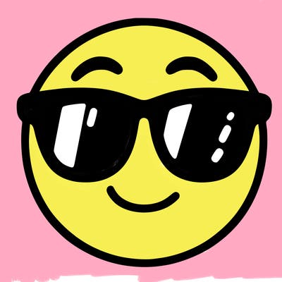 emoji with sunglasses