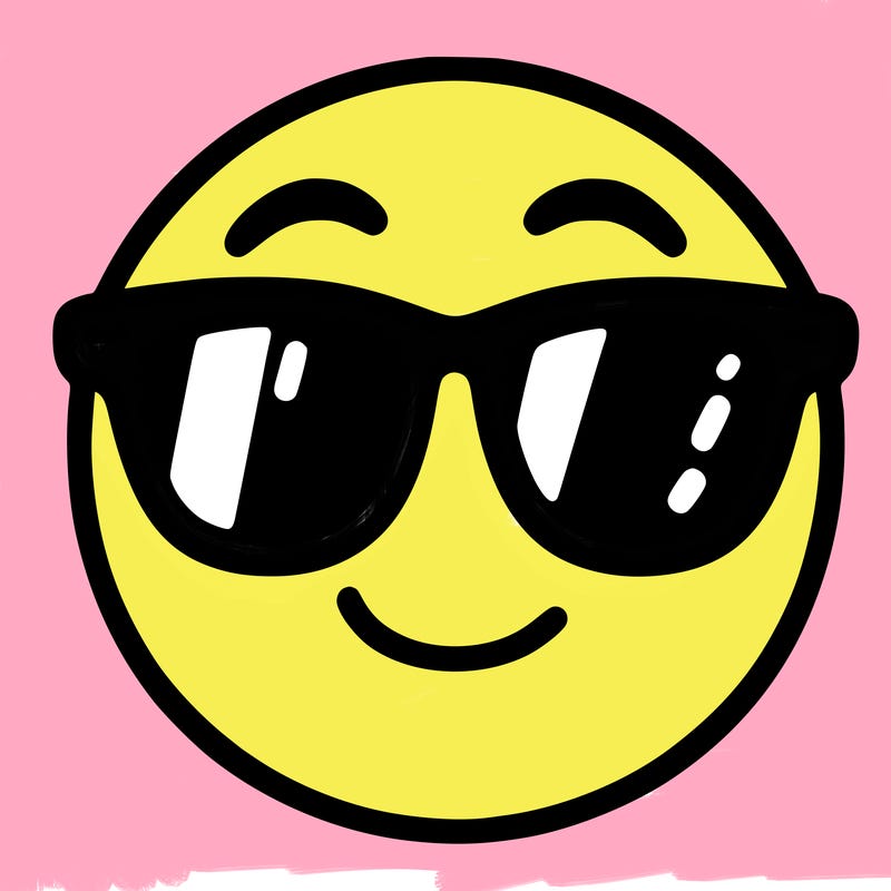 emoji with sunglasses