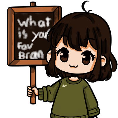 a girl holding a board simple