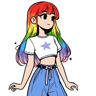 girl in a cute crop top