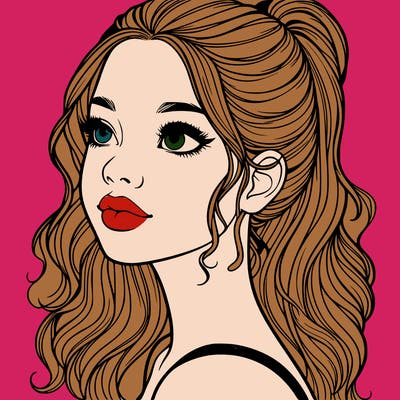 beautiful realistic girl