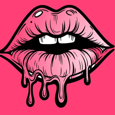 lips that look realistic and drip