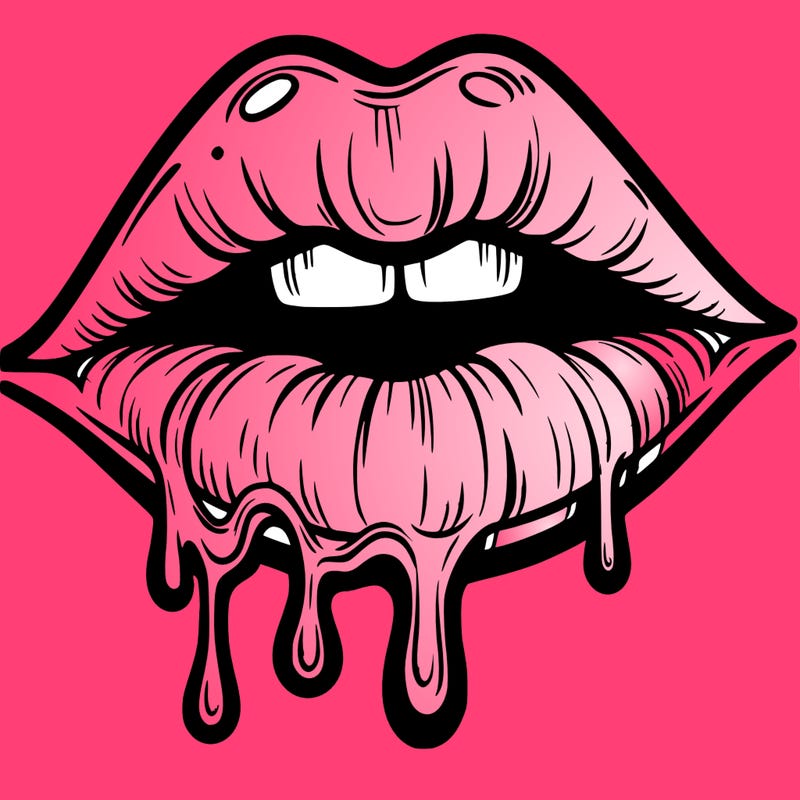 lips that look realistic and drip