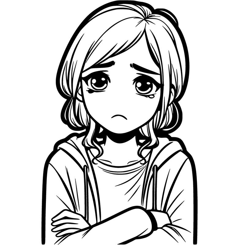 sad teenage girl