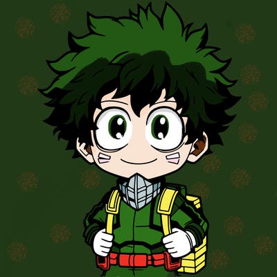 midoriya in hero uniform
